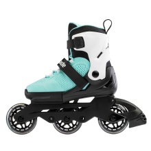 Rollerblade Inline Skates Microblade 3WD (Wheels: 80mm/82A, Bearings: SG3) aqua blue/white Kids